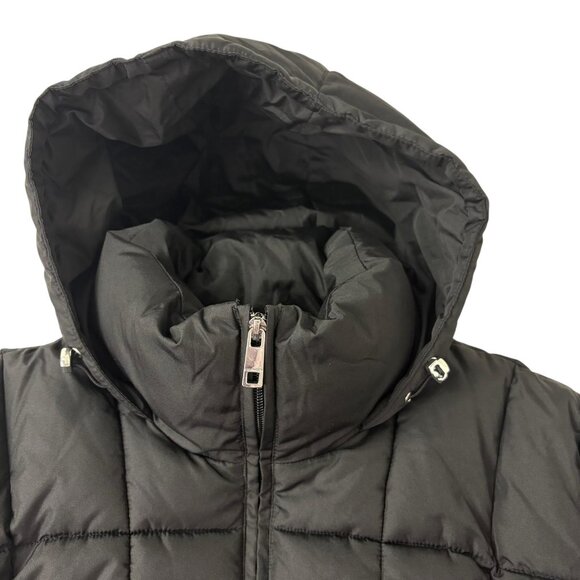 Calvin Klein Women’s Black Hooded Winter Coat Puffer Jacket Size Large - Picture 5 of 15